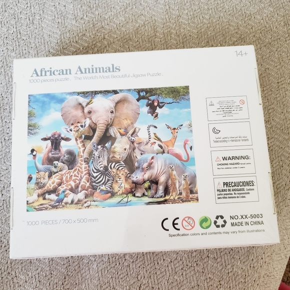 NEW 1000 Piece "African Animals" Jigsaw Puzzle - Picture 3 of 4